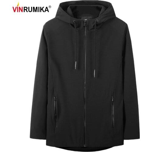 Super Large Size L-8XL 2020 Autumn Mens Sports Casual Style High Quality Hooded Jacket Coats Spring Man Thicken Black Jackets