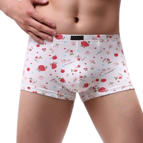 Boys Underwear Men Flat Pant Boxer Trousers Elastic Pants Knickers cartoon Printed Youth Underwear Baggy Underpants cueca 2020