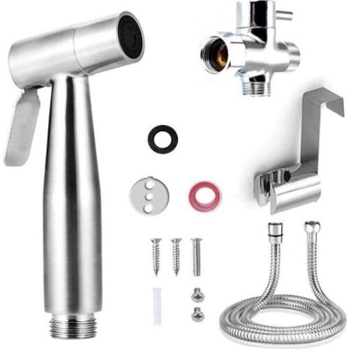 Toilet Handheld Bidet Sprayer Gun Stainless Steel Shower Heads Faucet Accessories Bathroom Cleaning Flushing 1/2 Copper Manifold