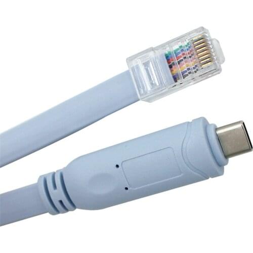 USB C Rj45 Cable Console Cable USB C To RJ45 Extension Cables RS232 FTDI Original Imported Chip For Cisco Router Switch Line