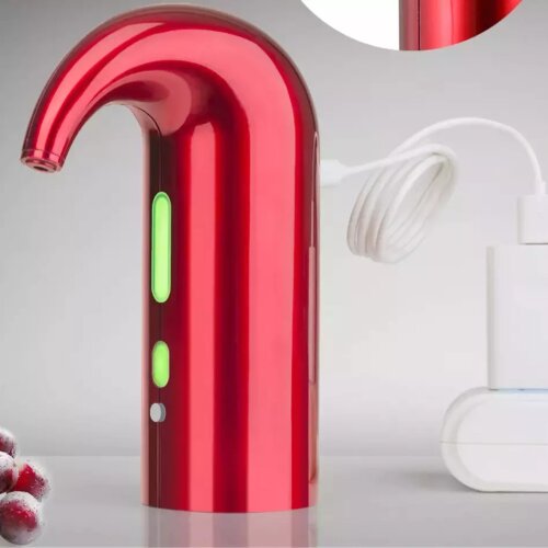 USB Charging Smart Wine Aerator Decanter Electric Wine Decanter Dispenser Automatic Wine Decanter Aerator Portable Pourer Pump