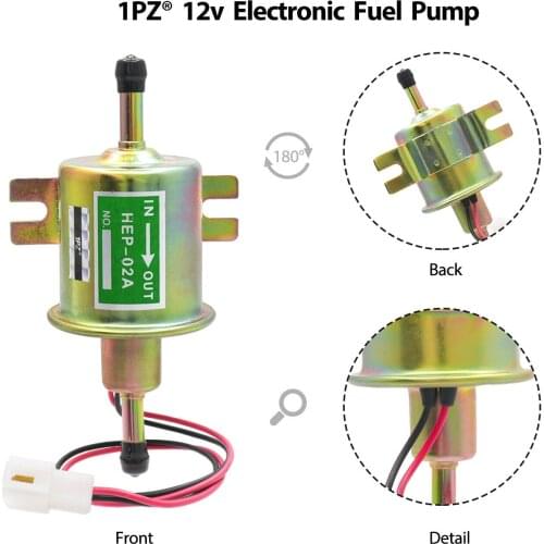 High Quality HEP-02A Low Pressure Universal Diesel Petrol Gasoline Electric Fuel Pump 12V For Car Motorcycle