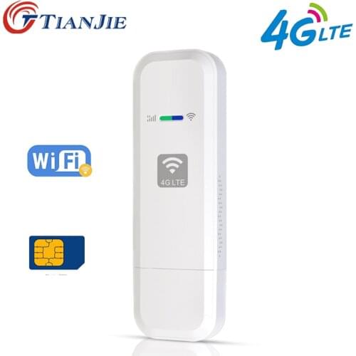 TIANJIE 3G 4G lte universal WiFi Router Mobile Portable modem wifi 4g Mini Wireless USB modem dongle SIM Card modem pk alcatel