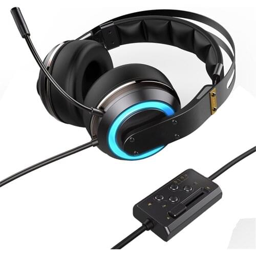 XIBERIA T19 Headband Headphones Wired Gaming 7.1 Noise Canceling Headset