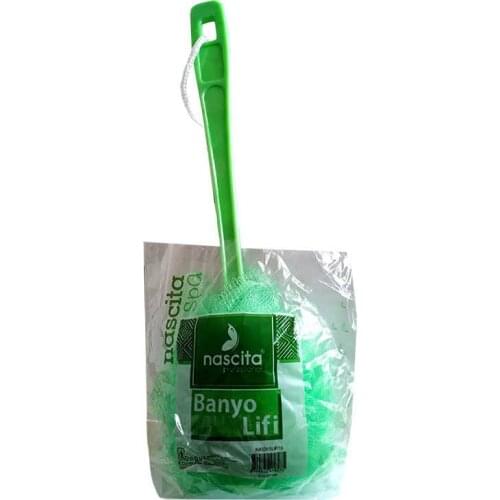 Bath Shower Fiber Handle Green