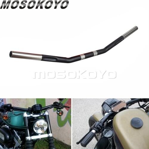 1" 25mm Handlebar Drag Bar For Harley Sportster XL 883 1200 Iron Forty Eight Nightster Dragbar Bobber Chopper Cafe Racer Custom