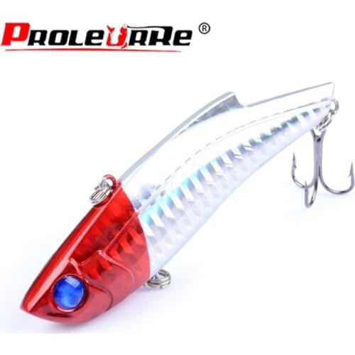 1Pcs Winter Blade Sinking Vibration Fishing Lures 85mm 27 VIB Hard Plastic Ice Fishing Bait Pike Bass Artificial Fishing Tackle