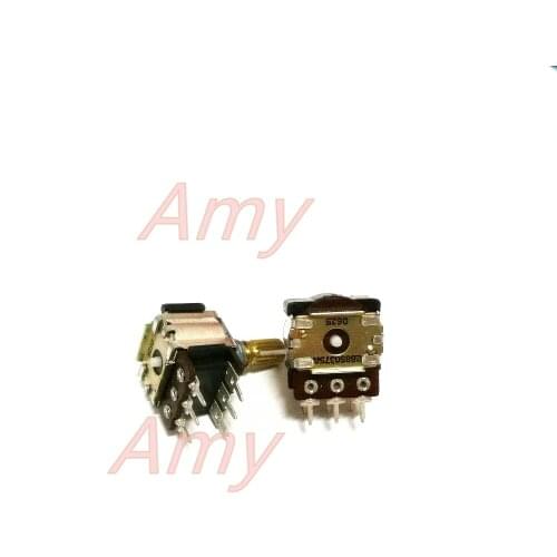 2pcs/lot The original dual encoder 6 foot 16 step posioning 288S0375A copper serrated shaft 15MM