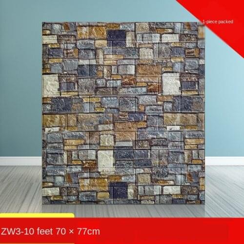 3D Stickers Retro Simulated Brick for Living Room Bedroom DIY wall Decor Self adhesive Waterproof Wall Covering Wallpaper