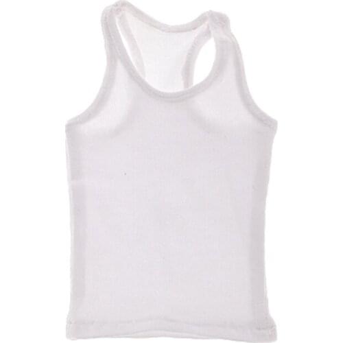 1/6 Scale White Vest Underwear Fit 12inch Figures Clothes