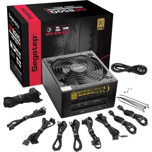 New Original PSU For Segotep 80plus Gold Silent Game Power Supply Rated 750W Peak 850W Power Supply GP850G