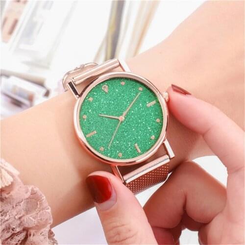 Womens Watch Luxury Male Female Quartz Men Watches Stainless Steel Dial Casual Fashion Bracelet Men Ladies Girls Clock Gifts