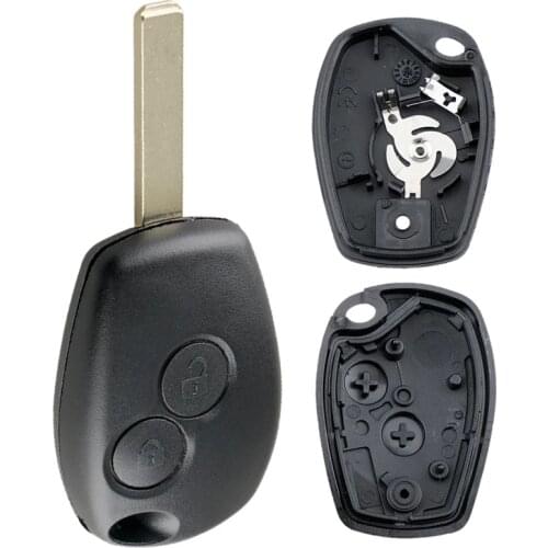 2 Buttons Car Key Fob Case Shell Replacement Remote Cover VA2 Blade Car Key Parts Fit for Renault Clio 3 Twingo Dacia Kangoo