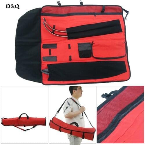 Archery Recurve Bow Take Down Bow Bag Case for Hunting Shooting Accessories Foldable Rolled-Up Shoulder Handle Carrying Bow Bag