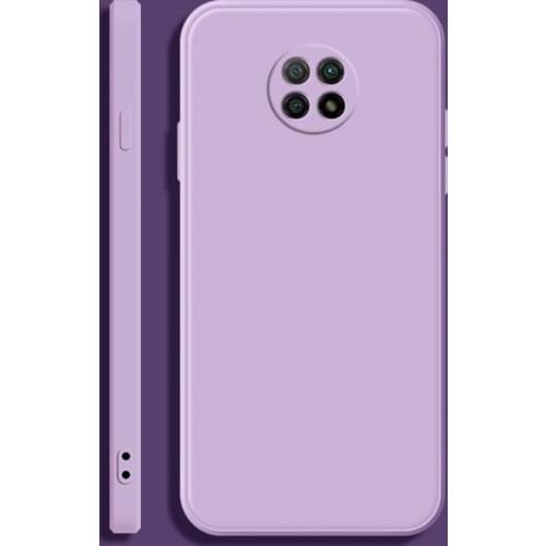 For Xiaomi Redmi Note 9 9T 5G Soft TPU Silicone Protective Square Phone Case Simple Purea Colors Back Cover Fundas