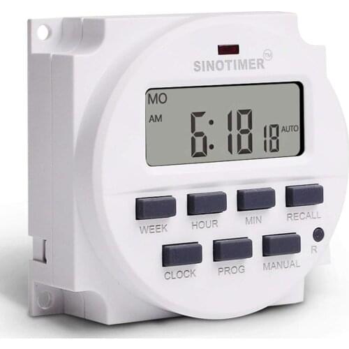 TM618N Digital Timer Switch Automatic LCD Programmable Control Switch Timer Indoor Energy-Saving Electrical Relay Control