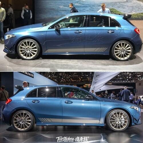 FOR Mercedes-Benz A45S A35L car sticker body appearance customization fashion sports special decal film accessories