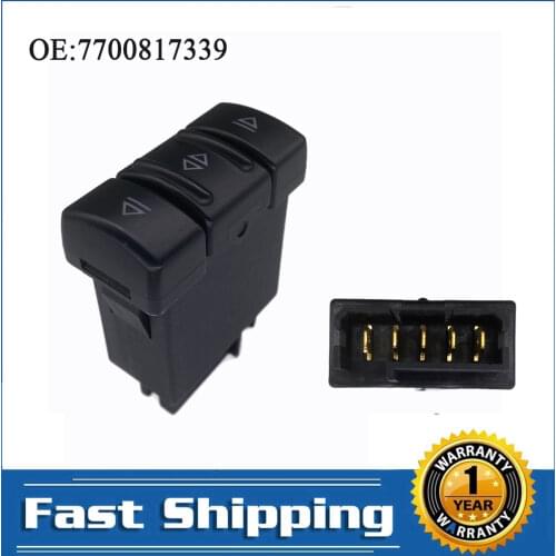 Driver Side Power Electric Rear Mirror Switch Control Button For Renault 19 II Cabriolet Chamade Kaste 7700817339