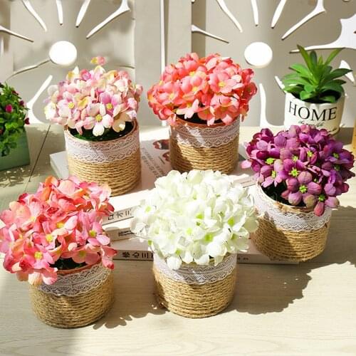 1PC Hydrangea Garden Artificial Bouquet Fake fFower Decorate Flowers Creative Small Ornaments