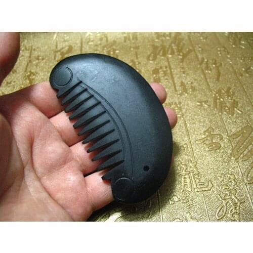 China black Bian Stone GuaSha Massage Scrape Therapy Health Cure Tool