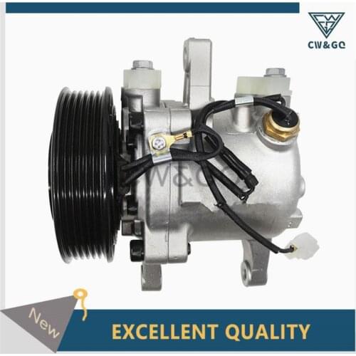 A/C AC Compressor SV07E 447280-3050 447280-3080 4472803050 4472803080 3P999-00620 3P99900620 For Kubota M126 M135 M6 Tractors