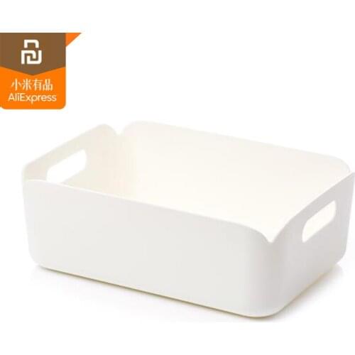 Youpin mijia square desktop storage box to bring the bath basket Office utensils cosmetics daily necessities box smart home HOT