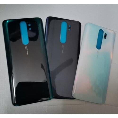 For Xiaomi Redmi note8pro Battery Cover Back Glass Panel Rear Housing case For Redmi note 8 pro Back battery Cover door + logo