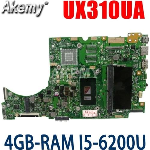 UX310UA Laptop motherboard for ASUS UX310UQK UX310UQ UX410UQ UX410UQK UX310UV original mainboard 4GB-RAM I5-6200U
