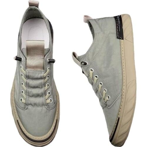 Old Beijing cloth shoes mens spring new lazy one pedal mens shoes casual breathable canvas driving shoes
