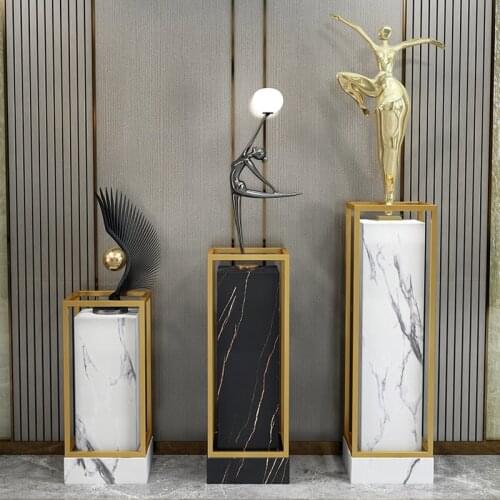 Italian Minimalist Bedroom Hallway Flower Stand Home Hotel Lobby Floor Flower Rack Living Room Balcony Decoration Plant Shelves