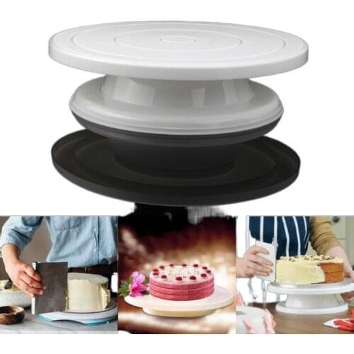 Cake Stand Turntable Rotating Base Cake Plastic Dough Knife Decorating Cream Cakes Stand set Cake Rotary Turntable tool