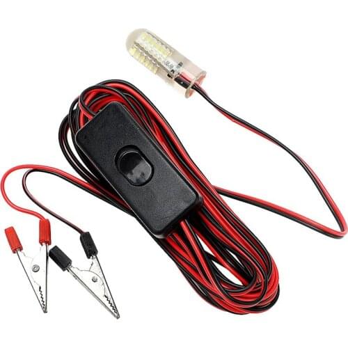 Underwater Night Lights 48 Leds Attract Fish Fishing Lighting 12V Flashing Bait Lamp