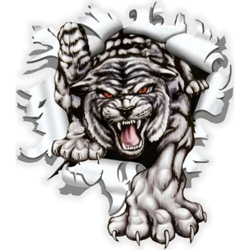 Realistic 3D Visual Personalized Fashion Stickers Used for Car Motorcycle Wall Furniture Waterproof Vinyl KK PVC 20cm X 17.5cm