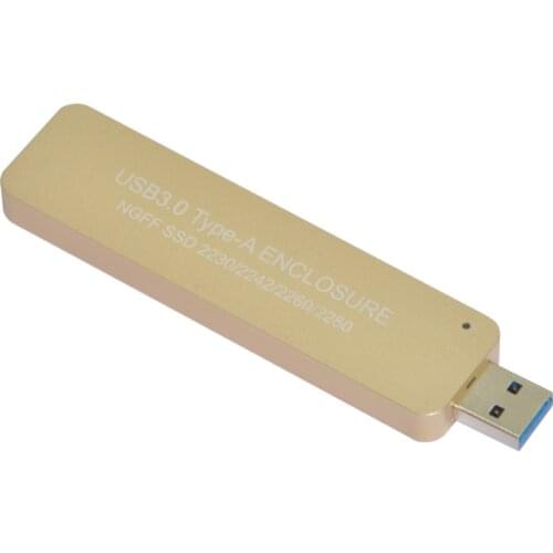 SP USB3.0 Aluminum HDD Case TYPE-A TO NGFF M2 SSD External Enclosure Enbedded Hard Drive Adapter for 2242 2260 2280 Fixed type