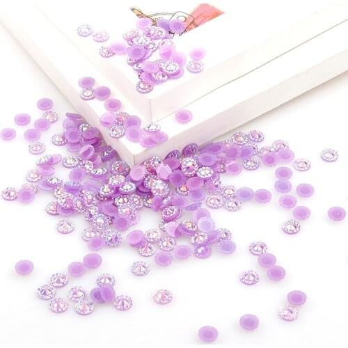 4mm Nail Resin Rhinestone Nail Art Sun Flower Decoration About 1000pcs 15 Kind Colors For DIY Nail Art Decorations