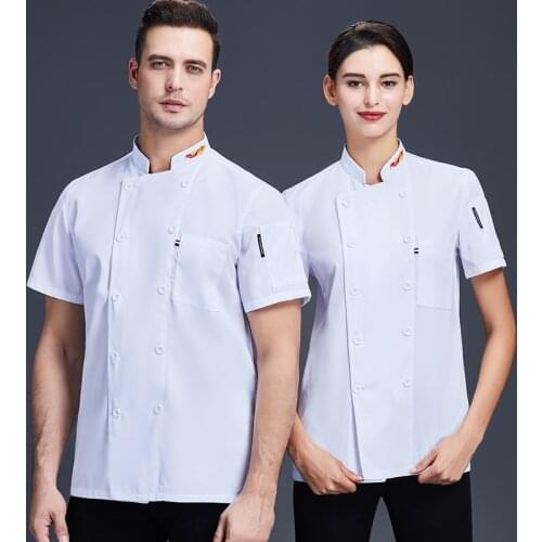 Unisex Form Cook Kitchen Wear Chef Shirt Restaurant Catering Bakery Man Chefs Uniform Hotel Cooking Patisserie Cook Costumes