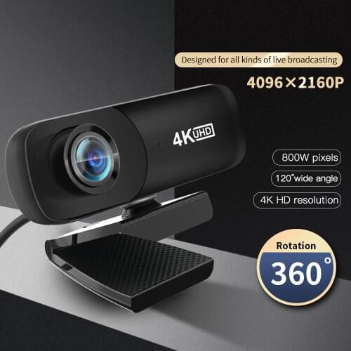 TISHRIC C160 4K 3840*2160 Webcam 1080P Web Cam Web Usb Camera With Microphone For Computer Live Broadcast Video