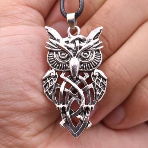 Vintage Owl Necklace Man Women Greek Pendant Retro Charm fashion Jewelry Dropships