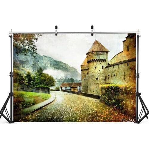 Vintage Castle Walkway Photo Background for Photo Shoot Props Children Kids Baby Shower Cloth Photography Backdrop Photo Studio