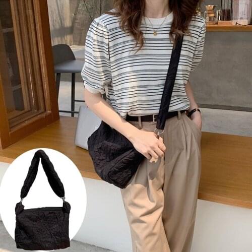 Youda Fashion Embossing Canvas Shoulder Underarm Bag Vintage Ladies Small Purse Casual All-match Women Shoulder Diagonal Handbag