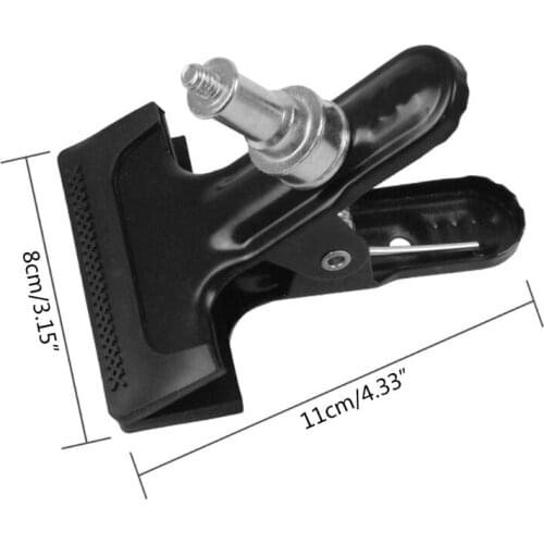 2 Pieces Photography Heavy Duty Strong Clamps for Background Stand Fixed Mount Background Cloth Clip X37A