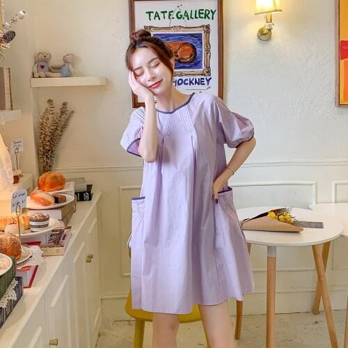 2021 New Brand Summer Maternity Dress Woman Cute A-Line Large Size Dresses Pregnant Woman Clothing MD-02834