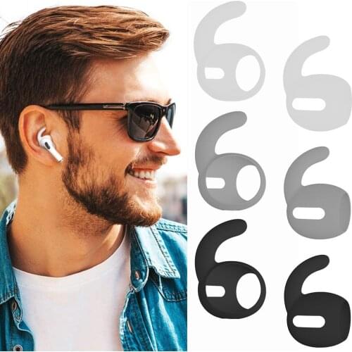 3 Pair Silicone Ear Hooks Bluetooth Headsets Anti-lost Anti-slip Ear Covers Accessories For AirPods Pro