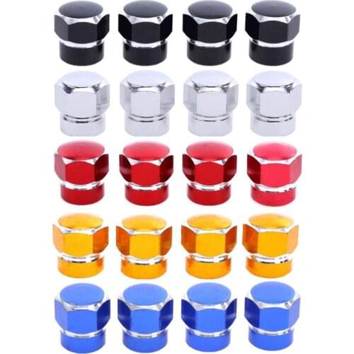 4Pcs/set Universal Aluminum Car Wheel Tire Valve Stem Cap Tyre Dust Covers Auto Accessories
