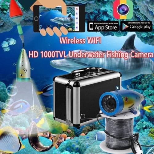 GAMWATER HD Wifi Wireless 20M 30M 50M Underwater Fishing Camera Video Recording For IOS Android APP Supports Video Record