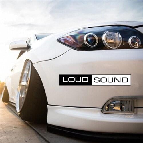 CS-724#5*23cm LOUD SOUND funny car sticker and decal black PVC printed auto car stickers