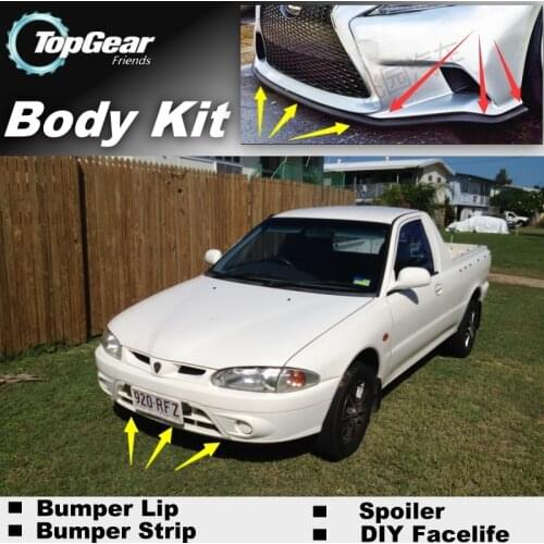 Bumper Lip Deflector Lips For Proton Arena / Jumbuck Front Spoiler Skirt For TopGear Friends Car View Tuning / Body Kit / Strip