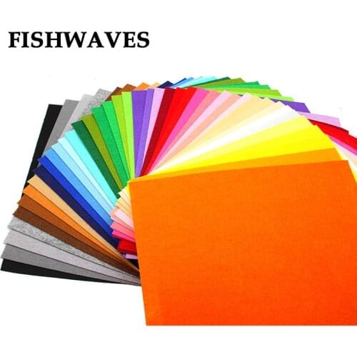FISHWAVES 41Pcs 30*30cm Felt Cloth Craft Fabrics Diy Handmade Felt Needlework Sewing Polyester Cloth Of Home Decoration 1MM