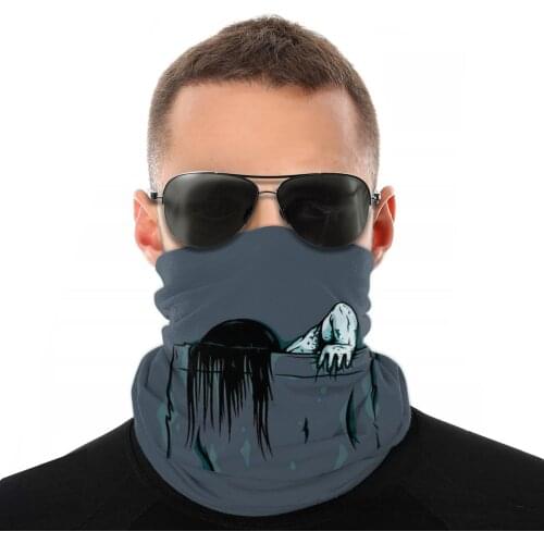 Pocket Samara Scarf Half Face Mask Unisex Fashion Neck Warmer Balaclava Bandanas Versatility Headband Cycling Hiking