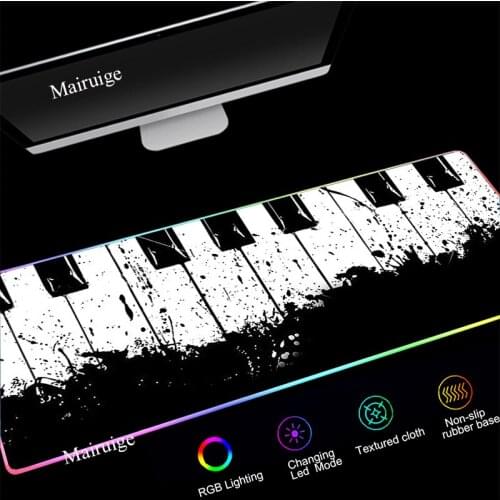Mairuige Mousepads RGB LED Laptop Keyboard PC Art Special Abstract Pad Thickness 3/4mm Office Accessories XXl Mouse Pads